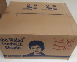 Abu Walad Sandwich Biscuits Case - 48 boxes X 100 g