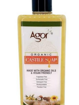 Agor Organic Castile Soap With Organic Oils & Vegan Friendly  (500ml)